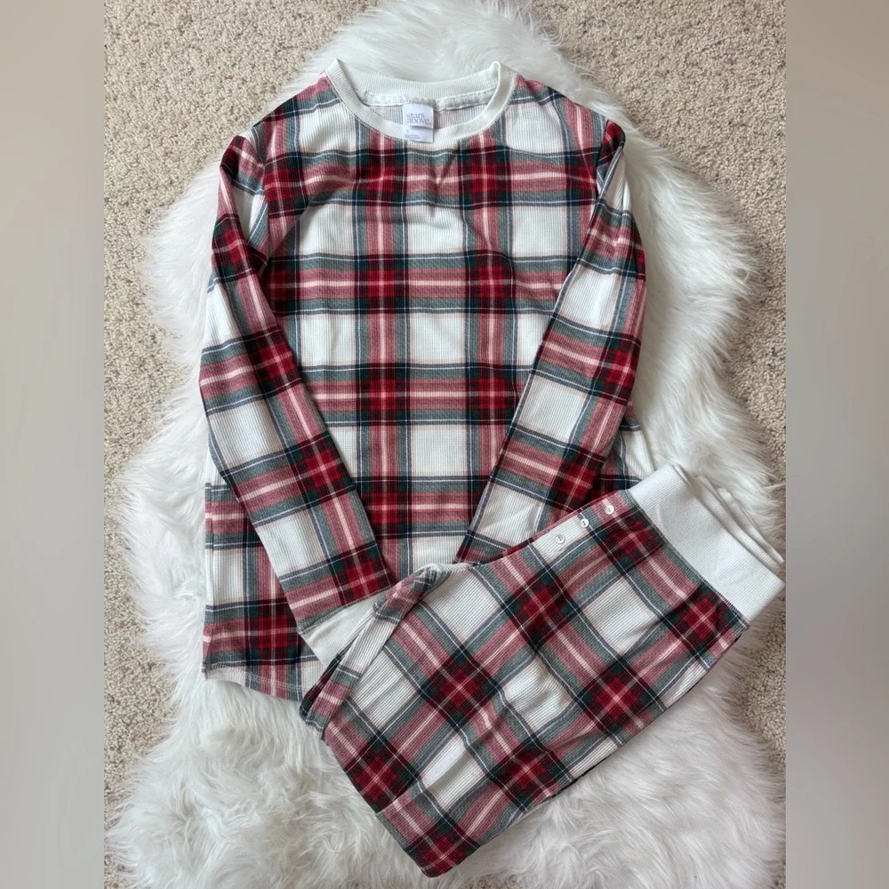 Stars Above Size S Plaid Jogger Pajama Set